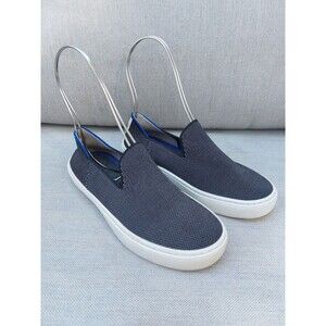 Rothy's The Kids Sneaker Navy Blue Casual Slip On Shoes Youth Size 2 US Loafers